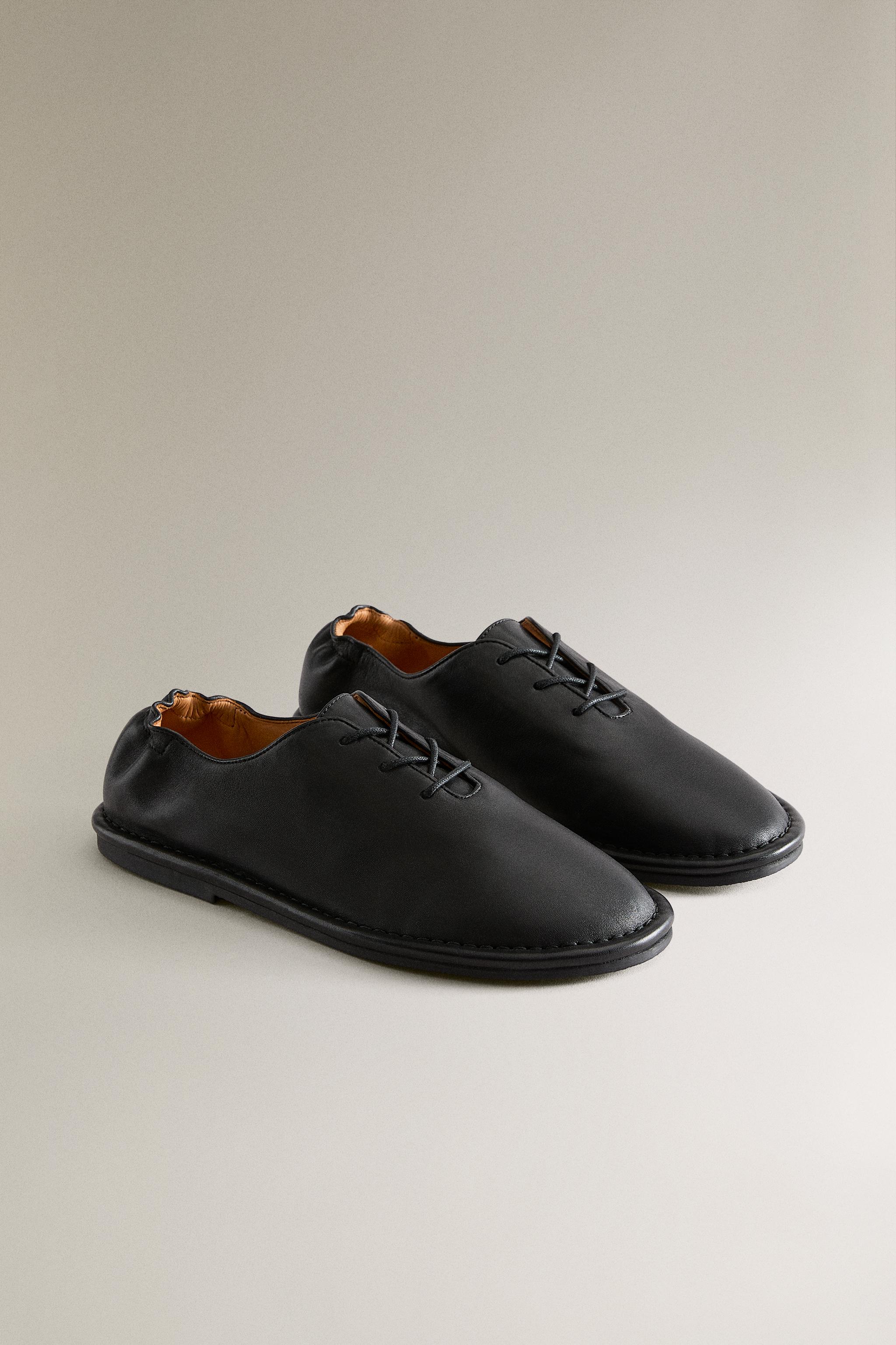 LEATHER DERBY SHOES